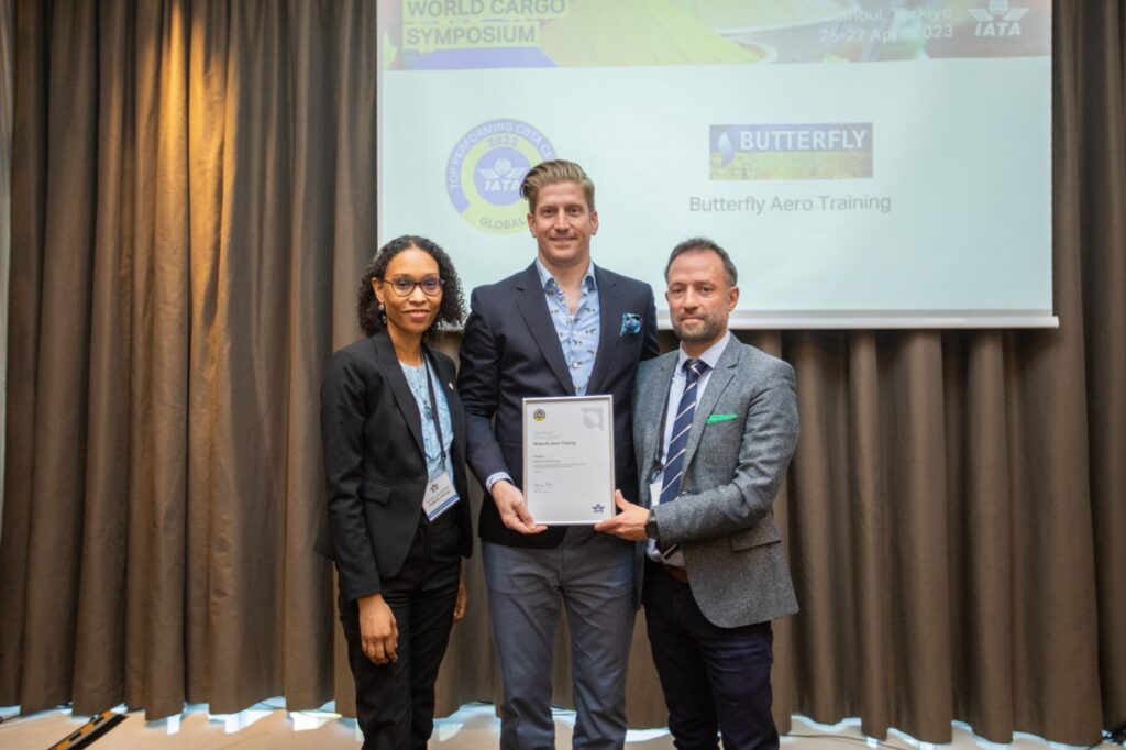 Butterfly Training ha recibido el premio Global Top Performer en el World Cargo Symposium