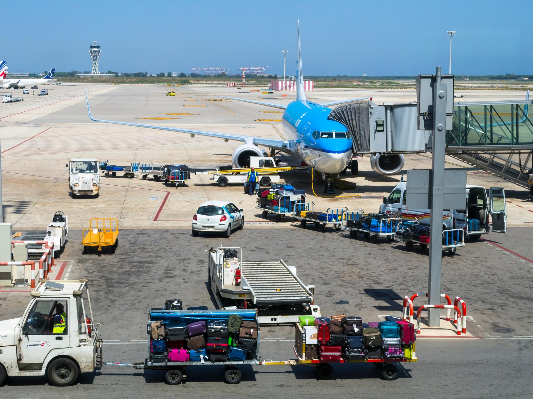 Vista de pista de aeropuerto
